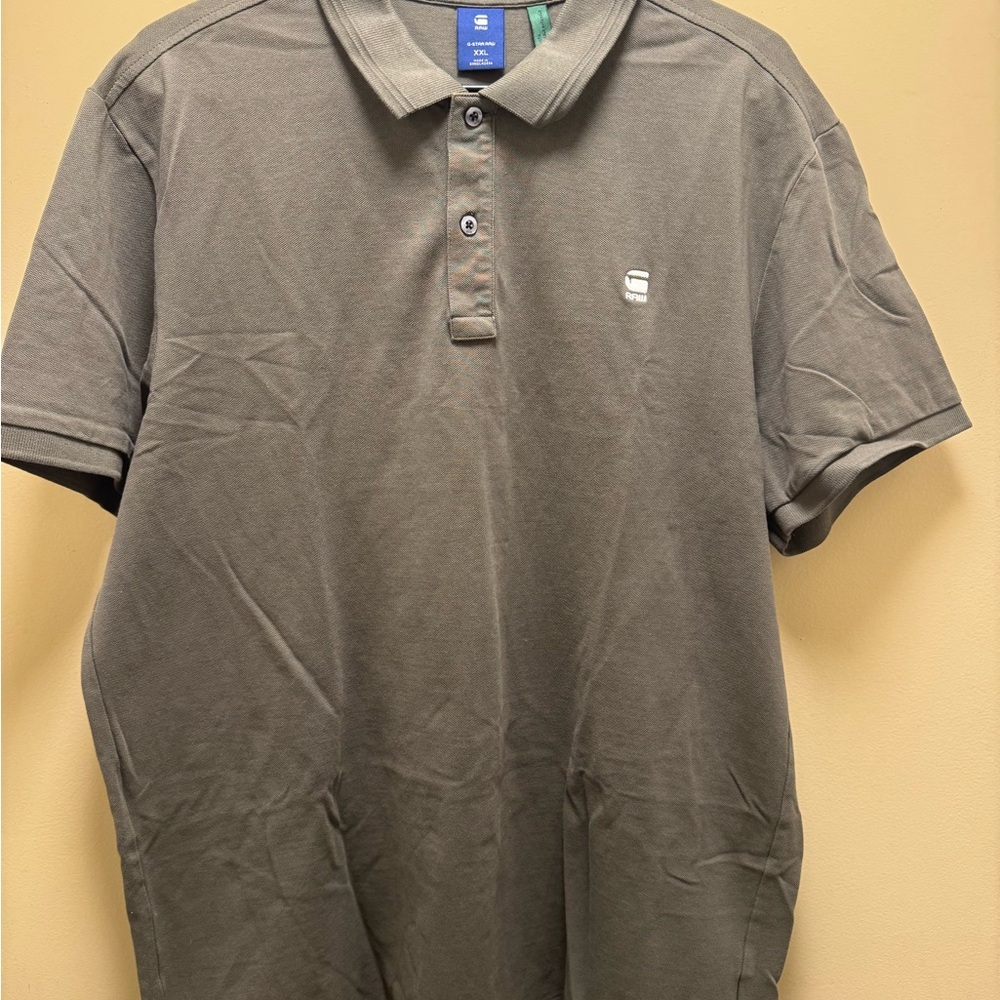 G-Star Men's Green Polo Shirt